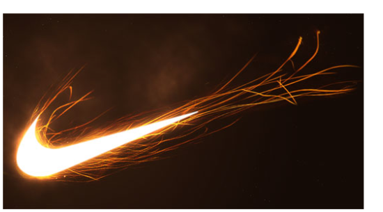 the NIKE LOGO ON FIRE. nike logo. the NIKE LOGO ON FIRE.