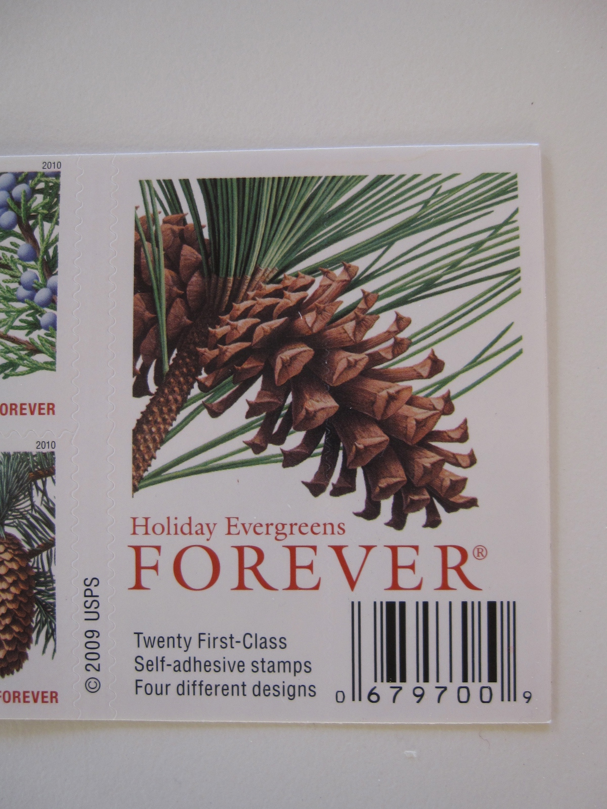 MulchMaid Evergreen Forever stamps