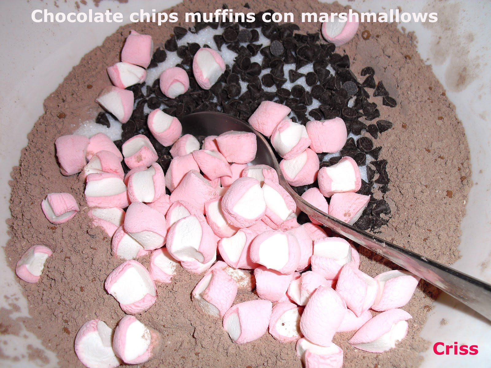 ALIMENTA CHOCOLATE CHIPS MUFFINS CON MARSHMALLOWS