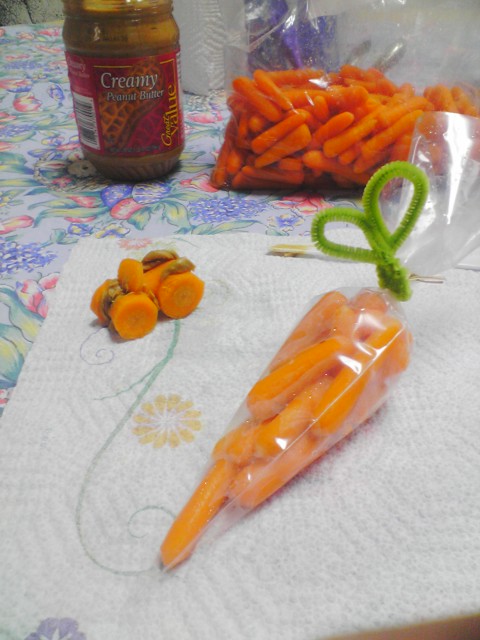 Edible Art with Carrots for Classroom Snack