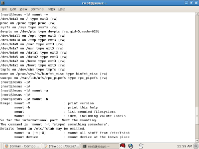How to use mount command different option help bash