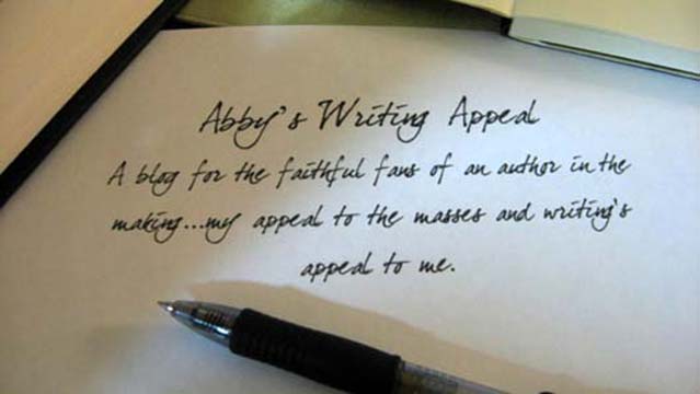 Abby's Writing Appeal