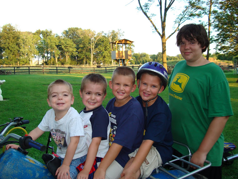 8-13-09 Mason, Gavin, Anthony, Brandon, Spencer