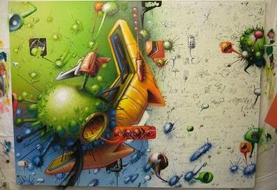 Amazing 3D Murals Graffiti Dangerous Virus Style Amazing 3D Murals Graffiti Dangerous Virus Style