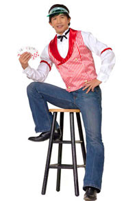 Party casino dealer uniform las vegas graphic showgirls casino golf