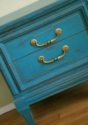 Hecho a mano/Handmade, Antes y Después/Before and After,cómoda aguamarina, restauracion