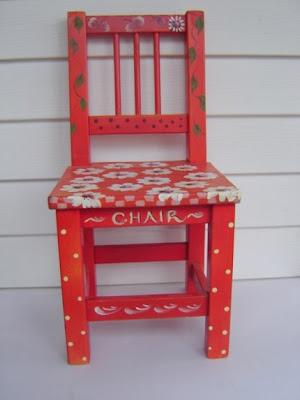 esty, silla roja, restauración