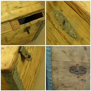 restaurar un baúl, Antes y después de un baúl, restauración