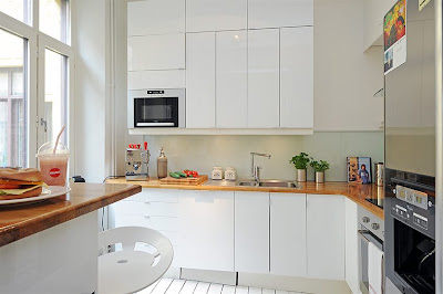 Casas pequeñas, Pequeños espacios, decoración, apartamento, casa, 54 metros cuadrados