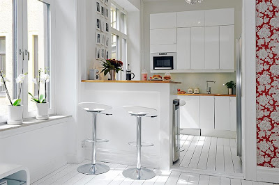 Casas pequeñas, Pequeños espacios, decoración, apartamento, casa, 54 metros cuadrados