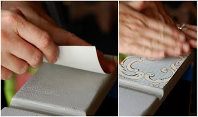 Tutorial, forrar un escritorio, papel, wallpaper, reciclar
