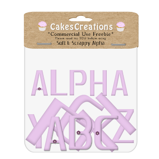 Soft & Scrappy Alpha (CakesCreations) Alpha+Pvw