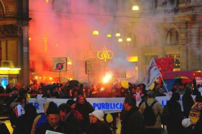 corteo milano ©La Repubblica