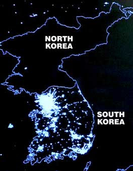 Noth Korea lights