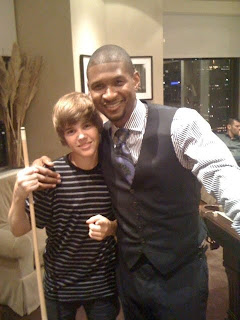 Justin Bieber with Usher