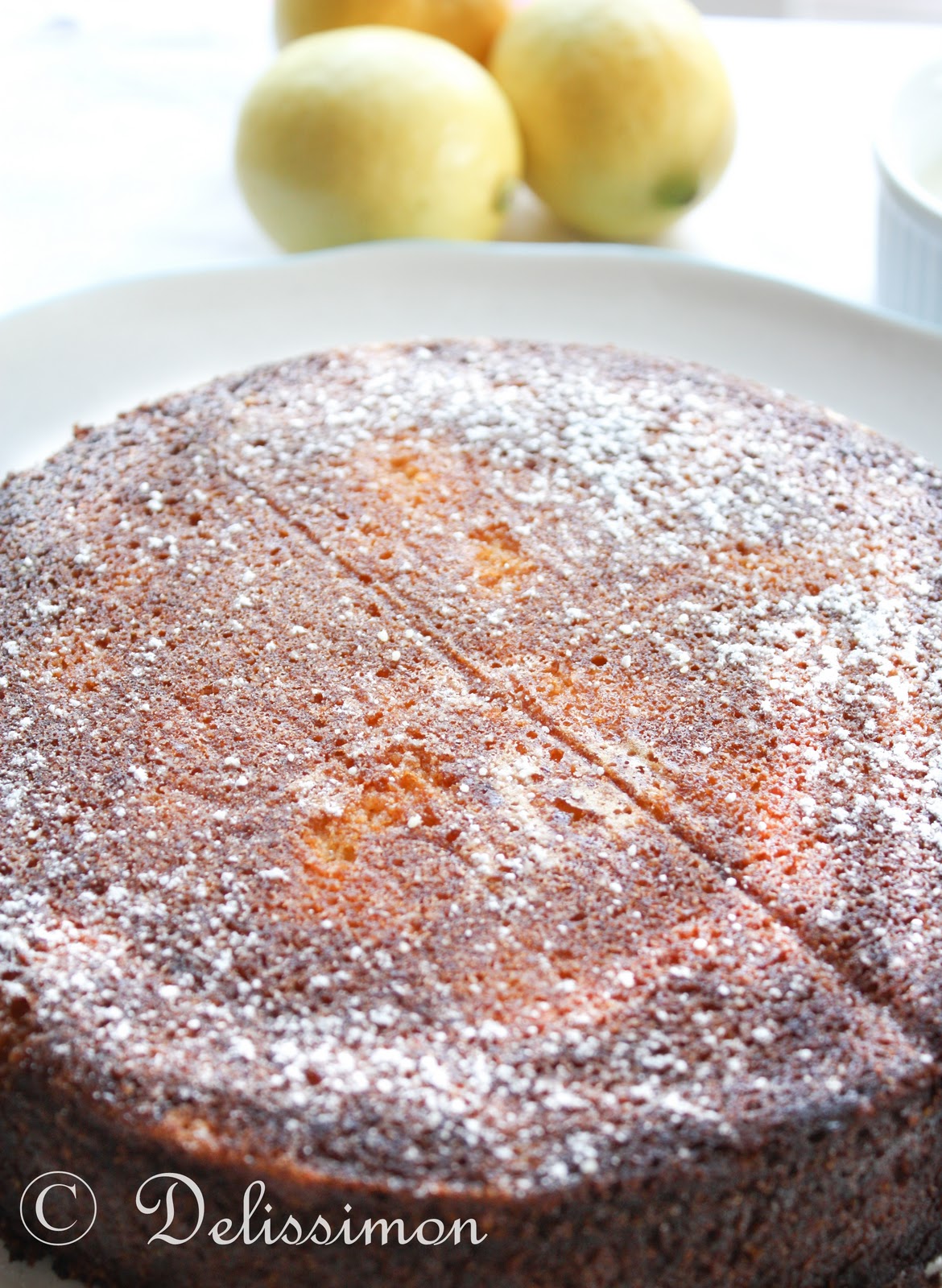 Delissimon Lemon, almond and polenta cake