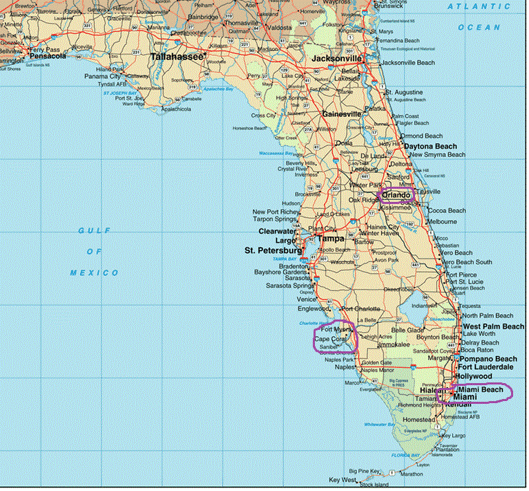 Pz C Florida Map