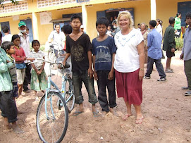 Lisa with Takeo Bicyle Recipients