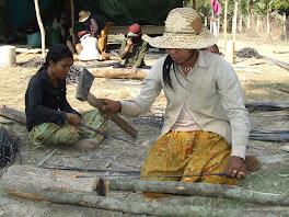 Village Women Working on Rebar