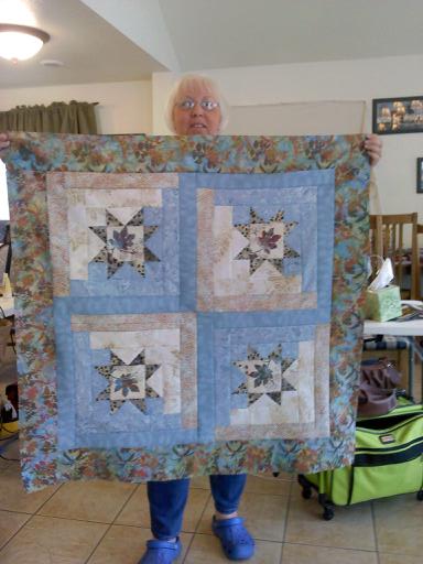 Blue and Brown Quilt