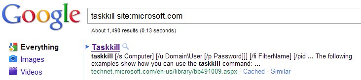 taskkill site:microsoft.com