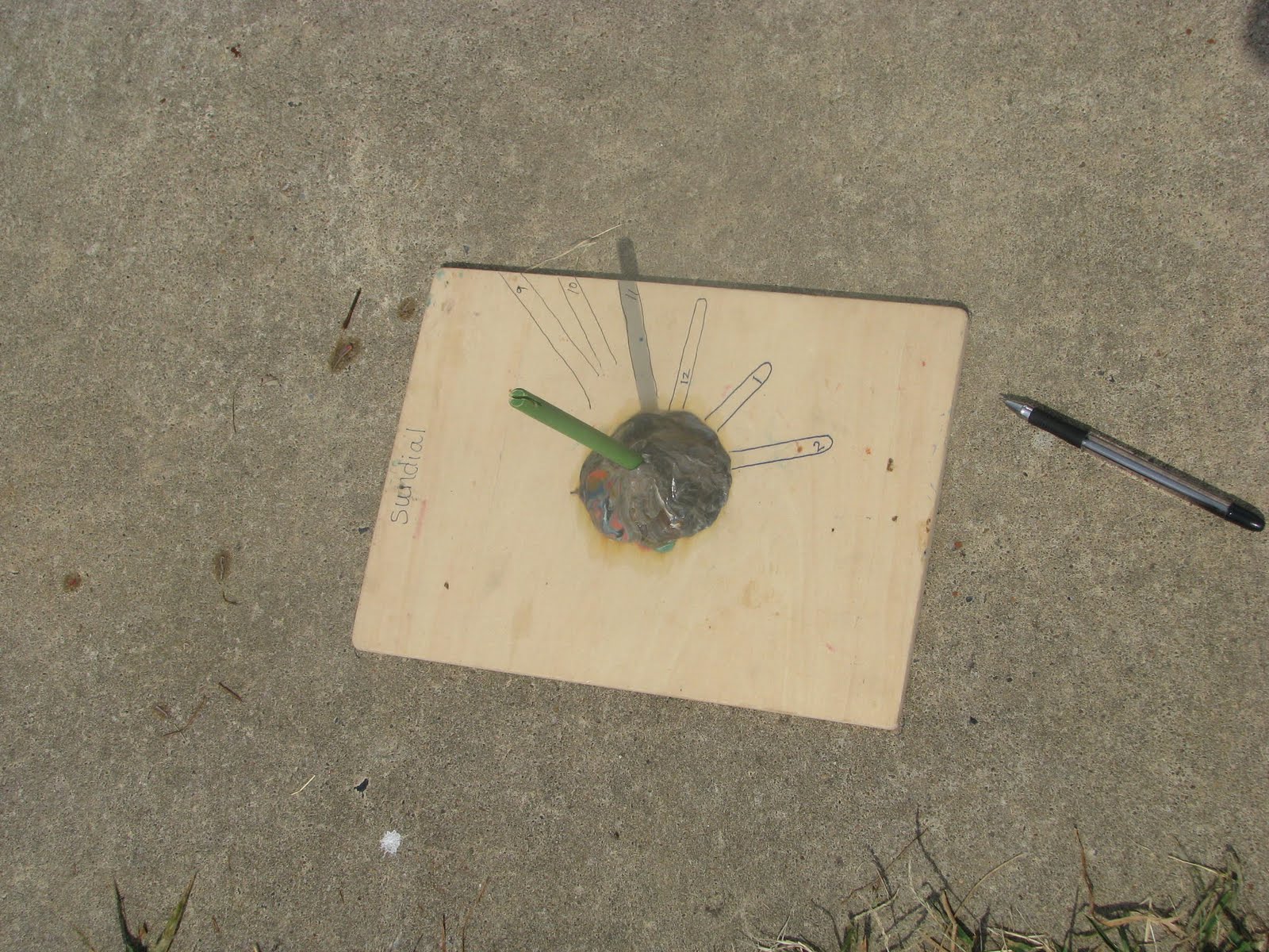Living Creatively A kindergarten sundial
