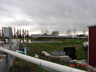 Anaerobic digester output pipe