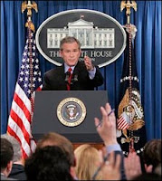 bush session with reporters was strictly off-the-record