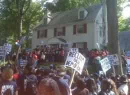class warfare: 100s protest outside banksters houses in dc class warfare: 100s protest outside banksters houses in dc