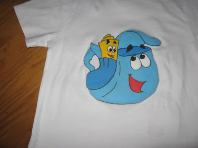 T-shirt Dora a Exploradora, back-bag