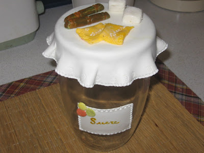 frascos decorados com biscuit