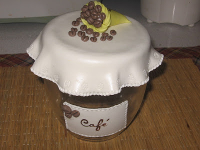 frascos em biscuit