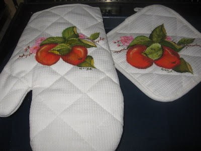 pegas de cozinha, pintadas á mão