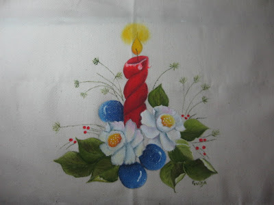 panos de cozinha pintados á mão