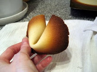 Giant Homemade Fortune Cookies Giant Homemade Fortune Cookies