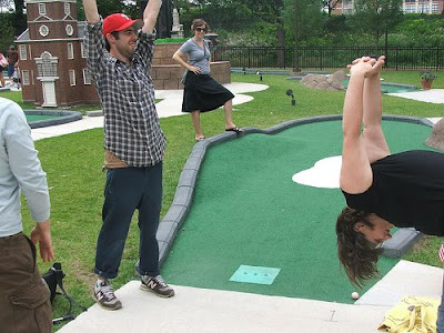 mini golf at Franklin Square in Philadelphia