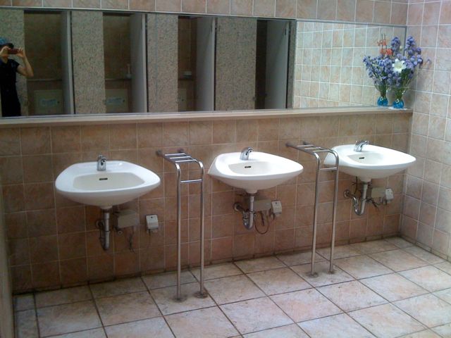 restrooms: No soap, no way