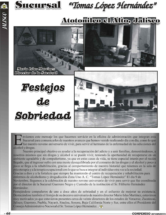 Sucursal Atotonilco el Alto, Jalisco, Director: Mario Islas Martínez