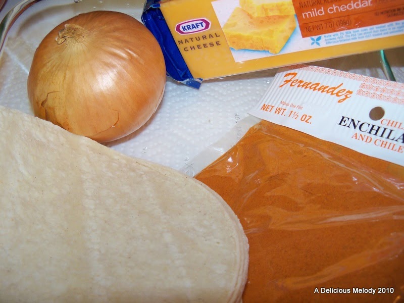 A Delicious Melody Cheese and Onion Enchilada Casserole