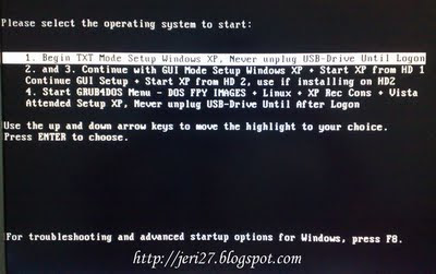 : Langkah langkah membuat Boootable Windows XP dengan Flash Disk