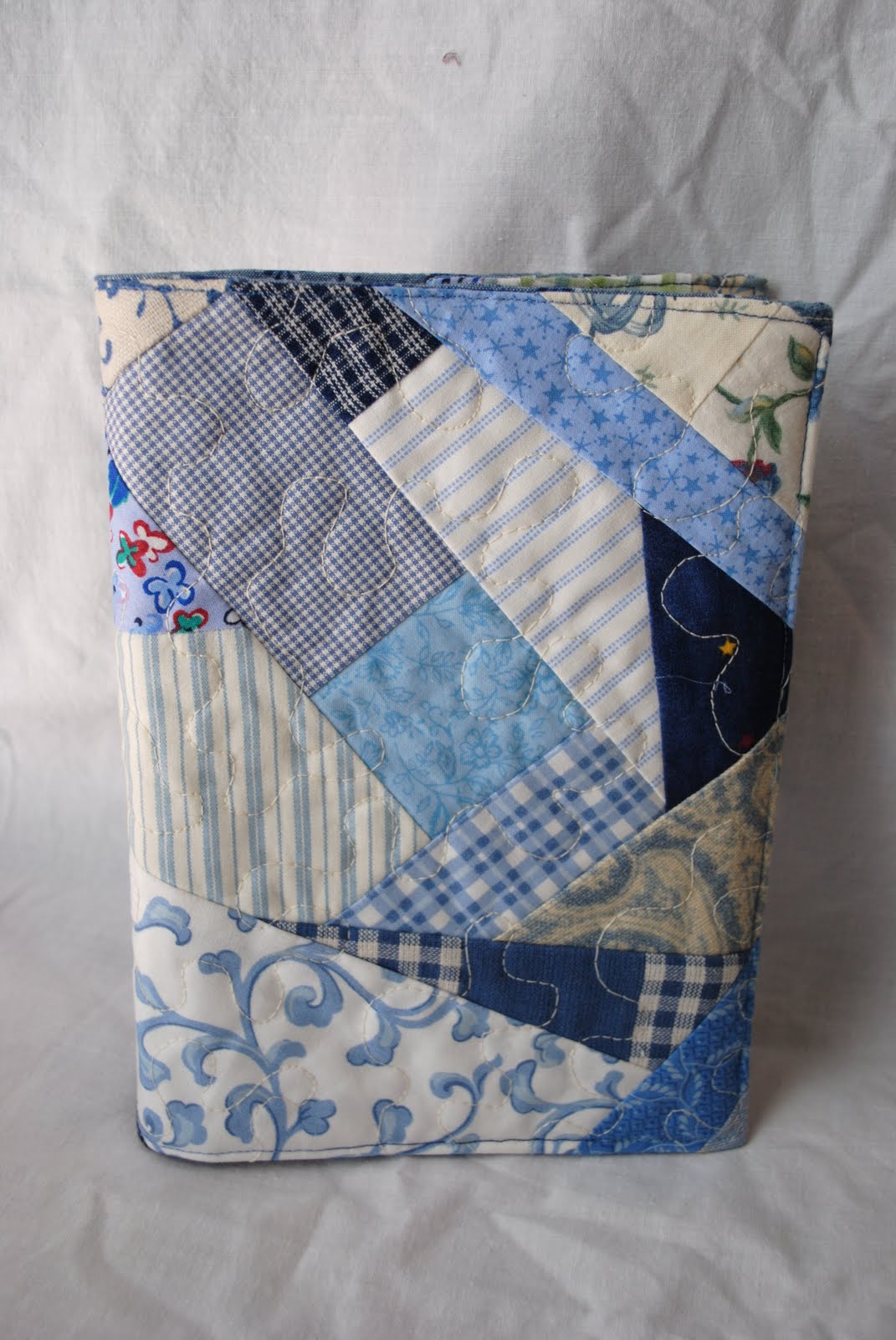 Sew Me Something Good Blue Patchwork Journal Cover