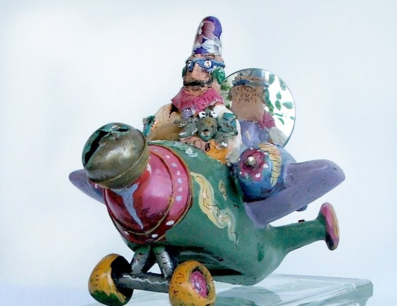 Mirel's Magic Colored Sculptures Readymade assemblages