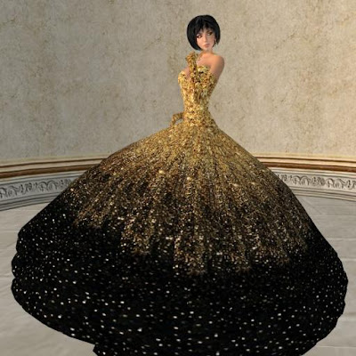 gold ballroom gown