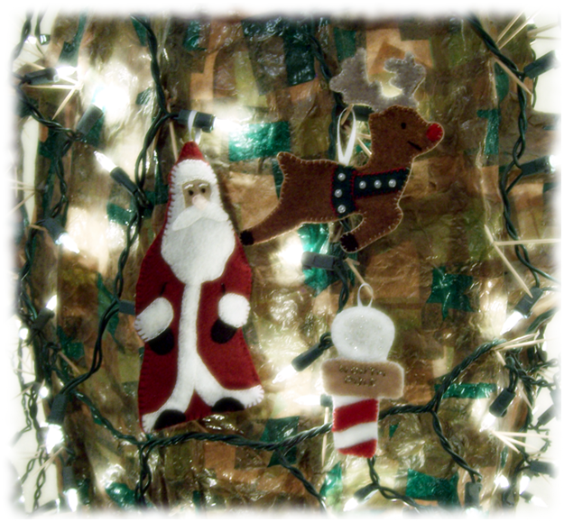 Art Threads: Monday Project - Layered Felt Christmas Ornaments