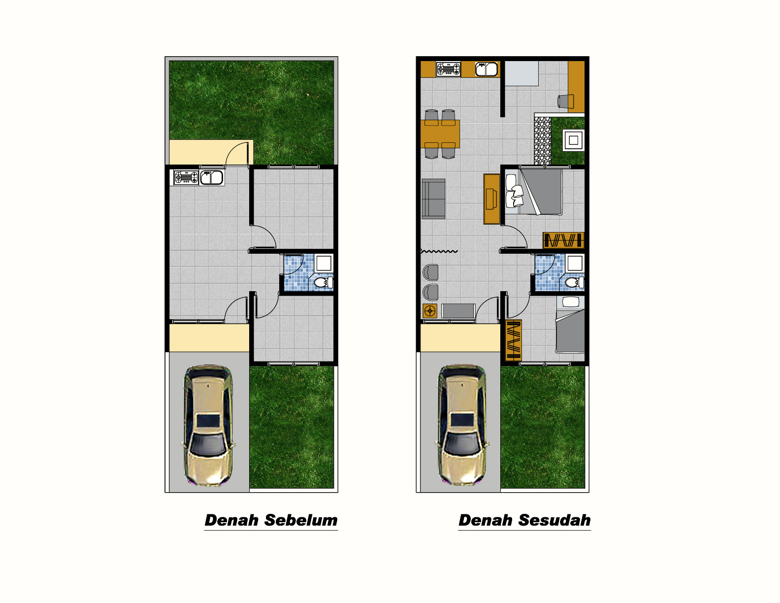 Design Interior Apartemen Tipe 36