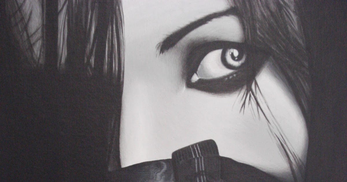 The Wandering Ideas: Black and White Acrylic Painting Project