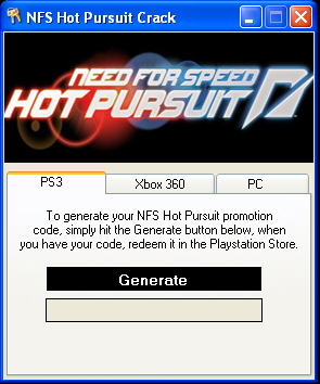 nfs hot pursuit keygen generator