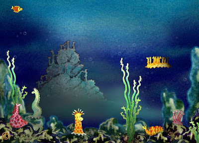 Giraffe sea creatures - Raph's Ramblings by Ingrid Sylvestre UK artist & author Giraffe sea creatures - Raph's Ramblings by Ingrid Sylvestre UK artist & author