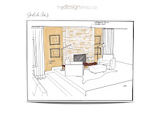 My Sketches - Fireplace Facelift