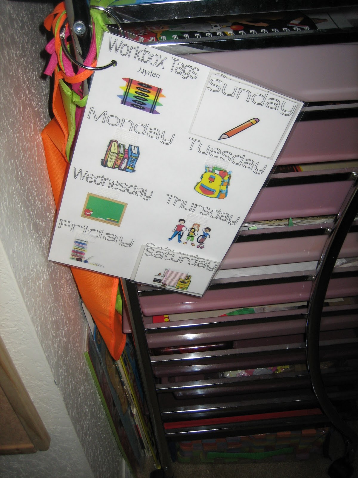 WORKBOXES OUR NEW SET UP Mama to 6 Blessings